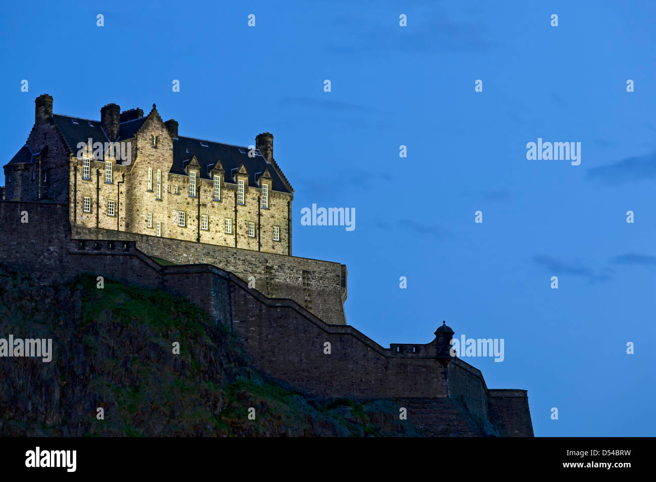 Le Château d'Édimbourg, Écosse, Royaume-Uni Banque D'Images