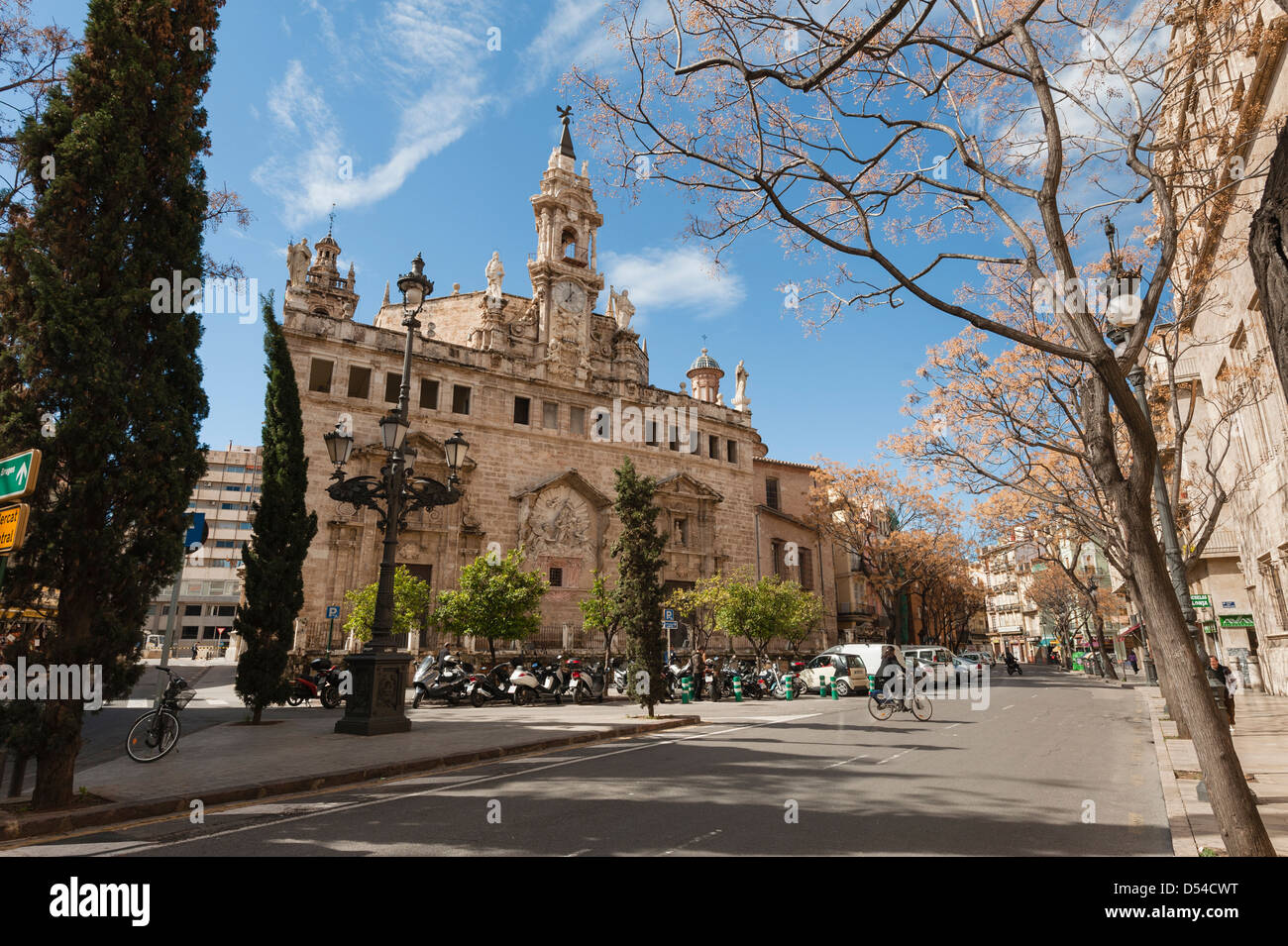 Iglesia de los Santos Juane dans Plaza Mercado Valencia Banque D'Images