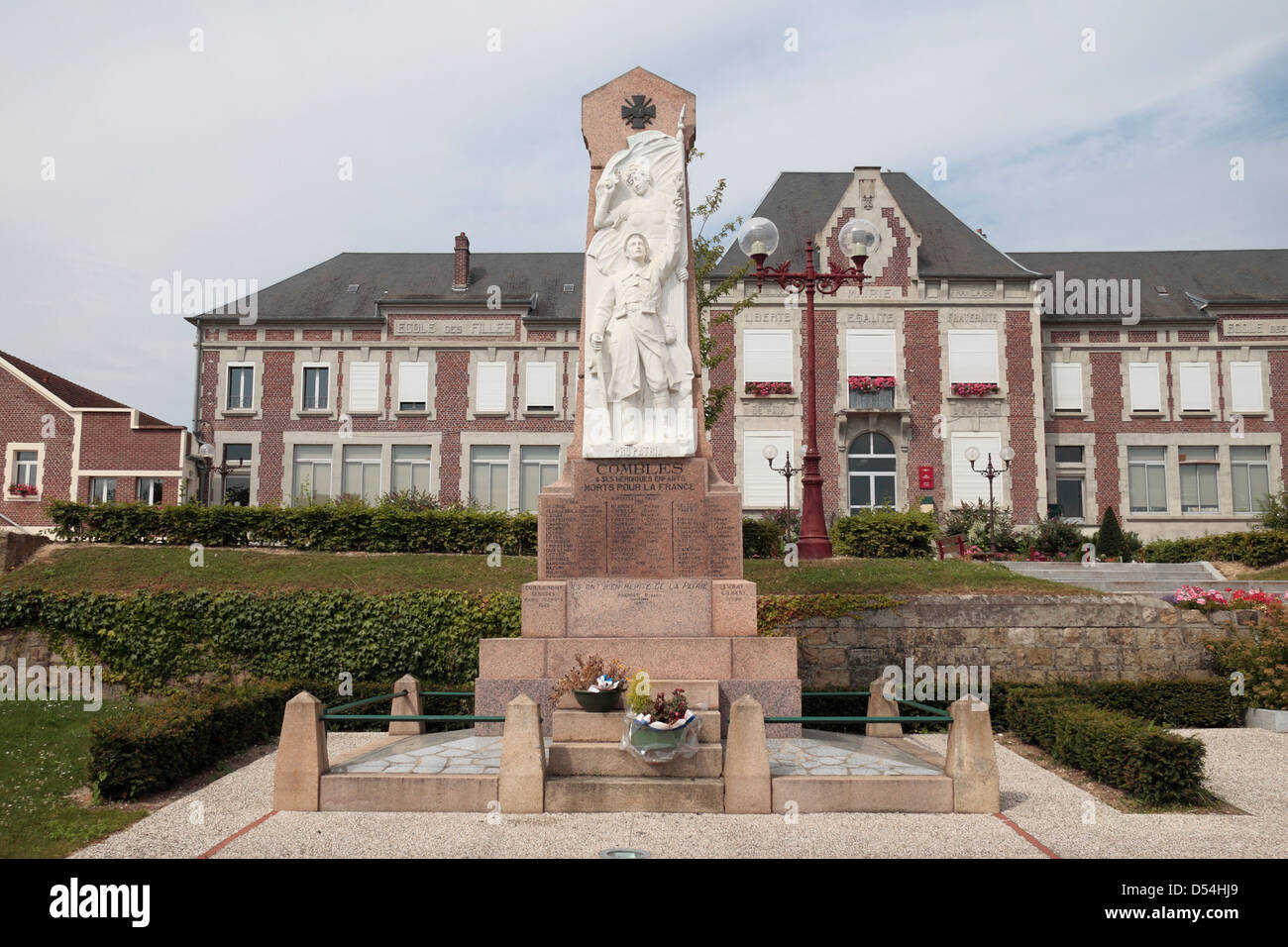 Première Guerre mondiale monument en combles, Somme, Picardie, France. Banque D'Images