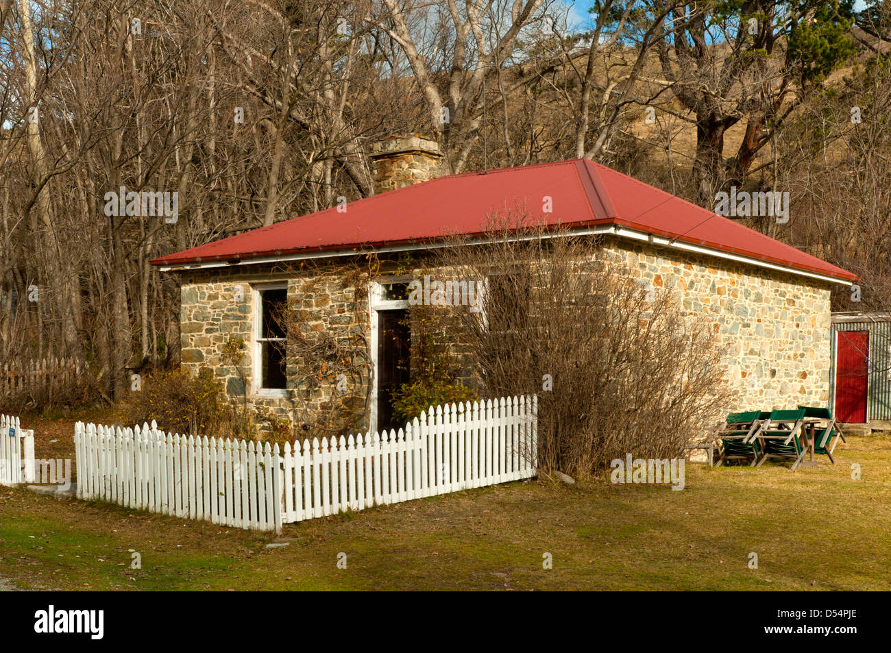 Miner's Cottage, St Bathans, Central Otago, Nouvelle-Zélande Banque D'Images