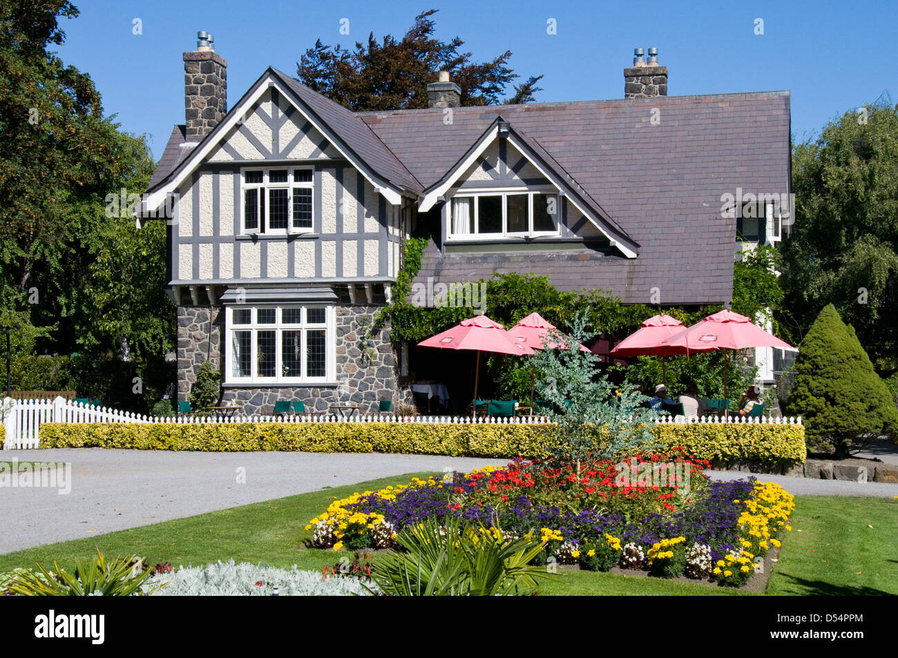 Curator's Cottage dans les jardins botaniques, Christchurch, Canterbury, Nouvelle-Zélande Banque D'Images