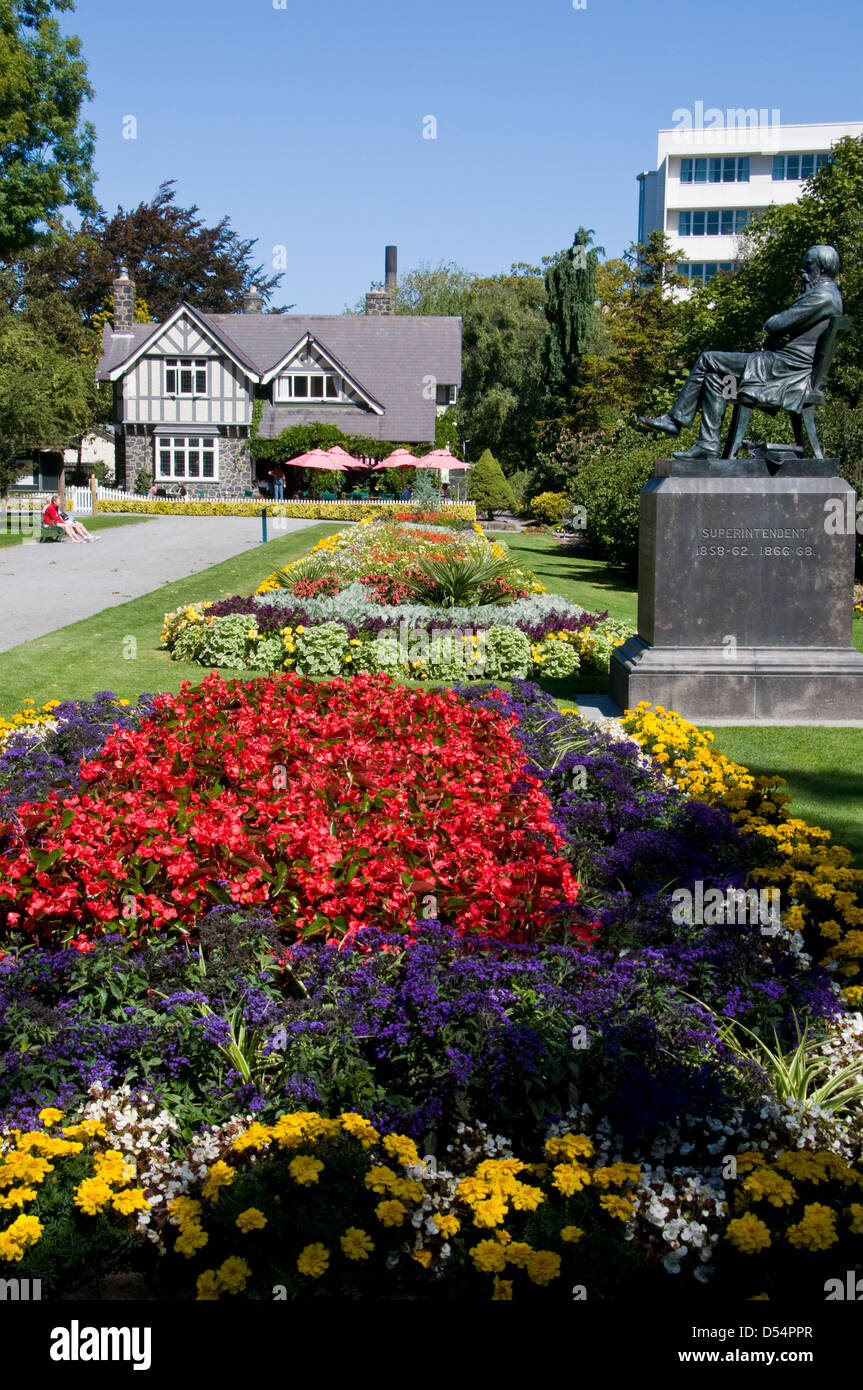 Les Jardins botaniques de Christchurch, Canterbury, Nouvelle-Zélande Banque D'Images