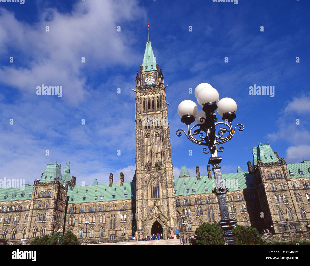 L'édifice du Centre (Édifice du centre), la colline du Parlement, Ottawa, Région de la capitale nationale, de l'Ontario Province, Canada Banque D'Images
