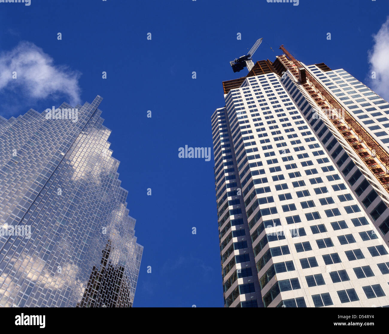 Les gratte-ciel modernes dans le quartier financier, Toronto, Ontario, Canada Province Banque D'Images