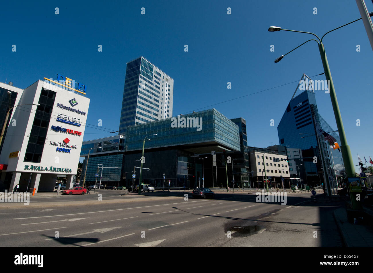 Dans le quartier commercial de Gonsioi et A.Laikmaa à Tallinn, Estonie, Etats baltes Banque D'Images