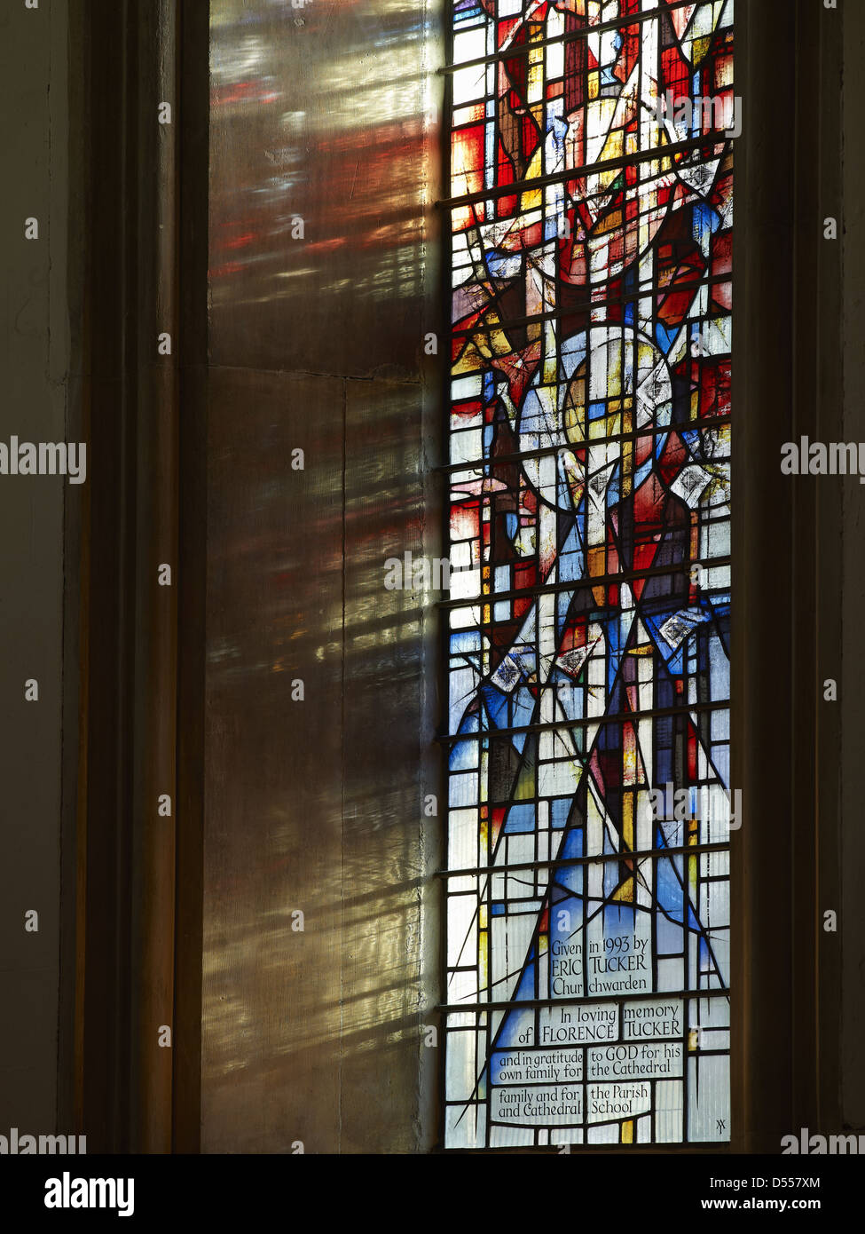 La cathédrale de Southwark fenêtre Tucker Banque D'Images