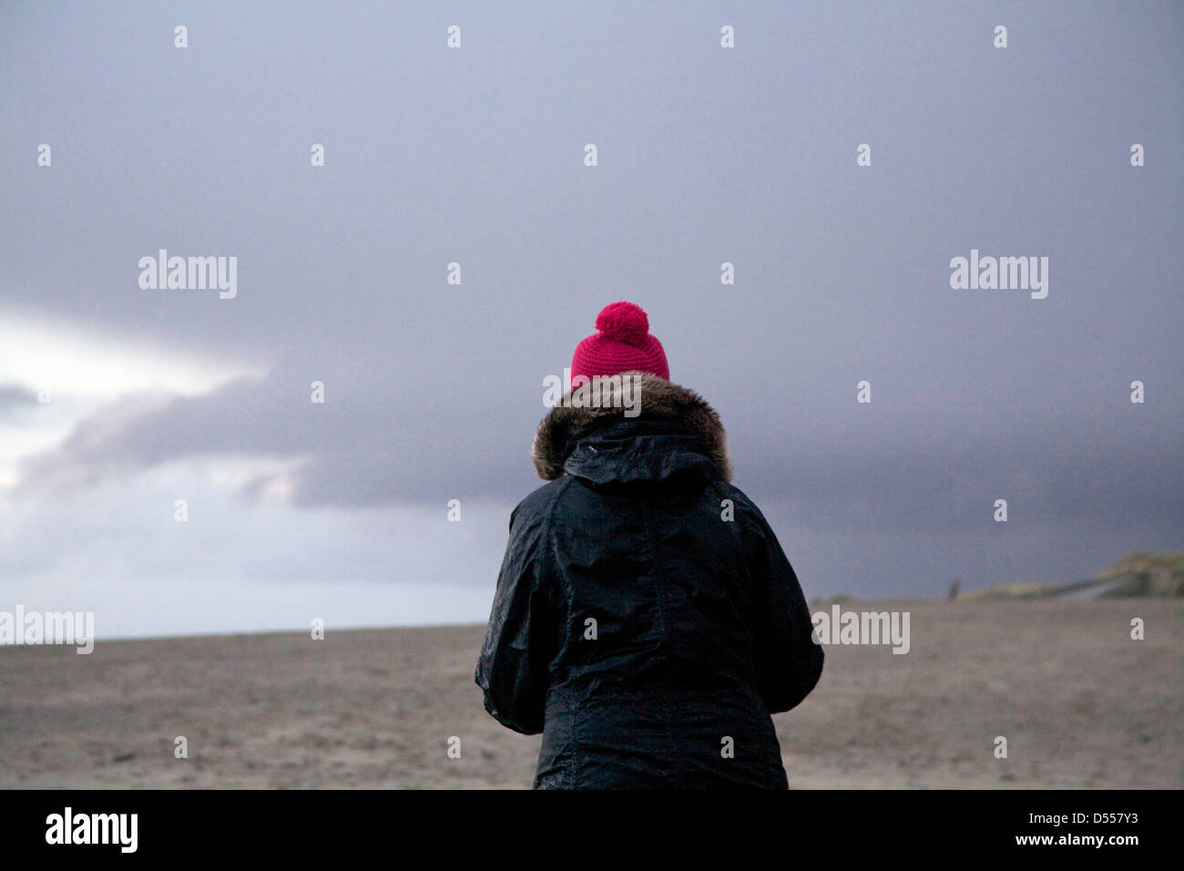 Bobble hat rose Banque D'Images