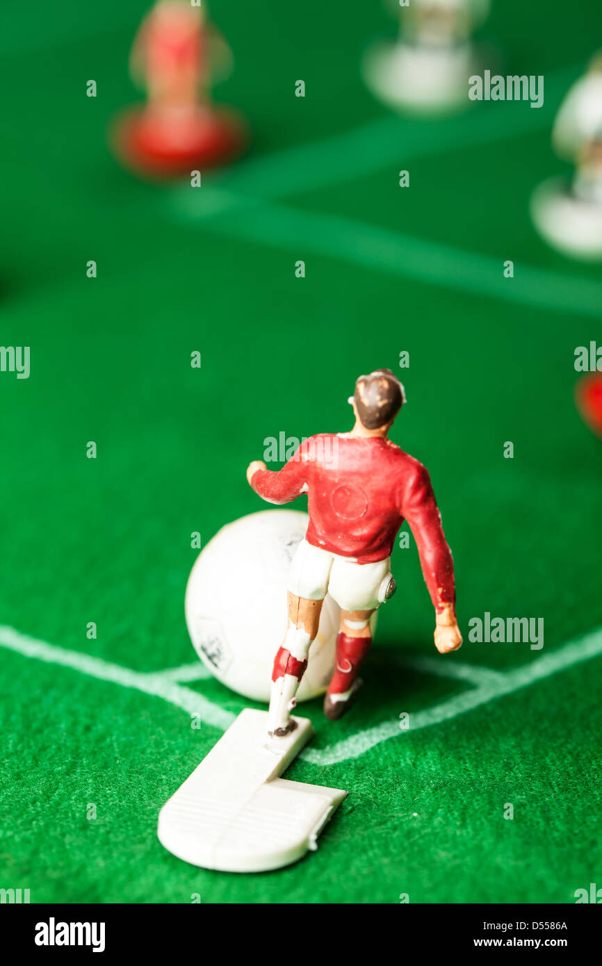 Jeu de football de table Subbuteo Banque D'Images