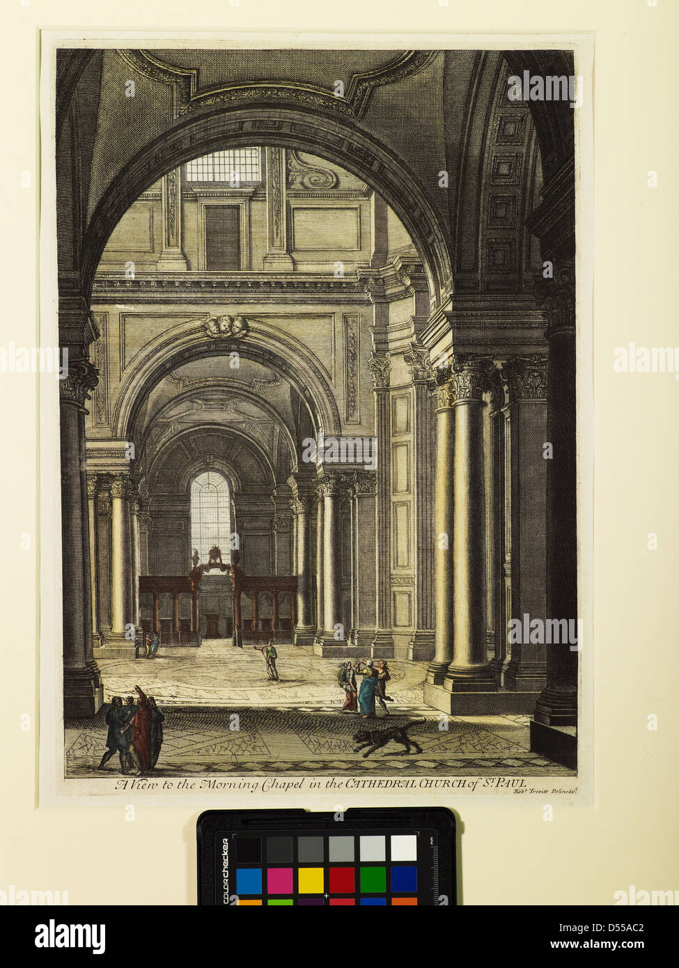 Saint Paul's Cathedral, gravure Trevitt Banque D'Images