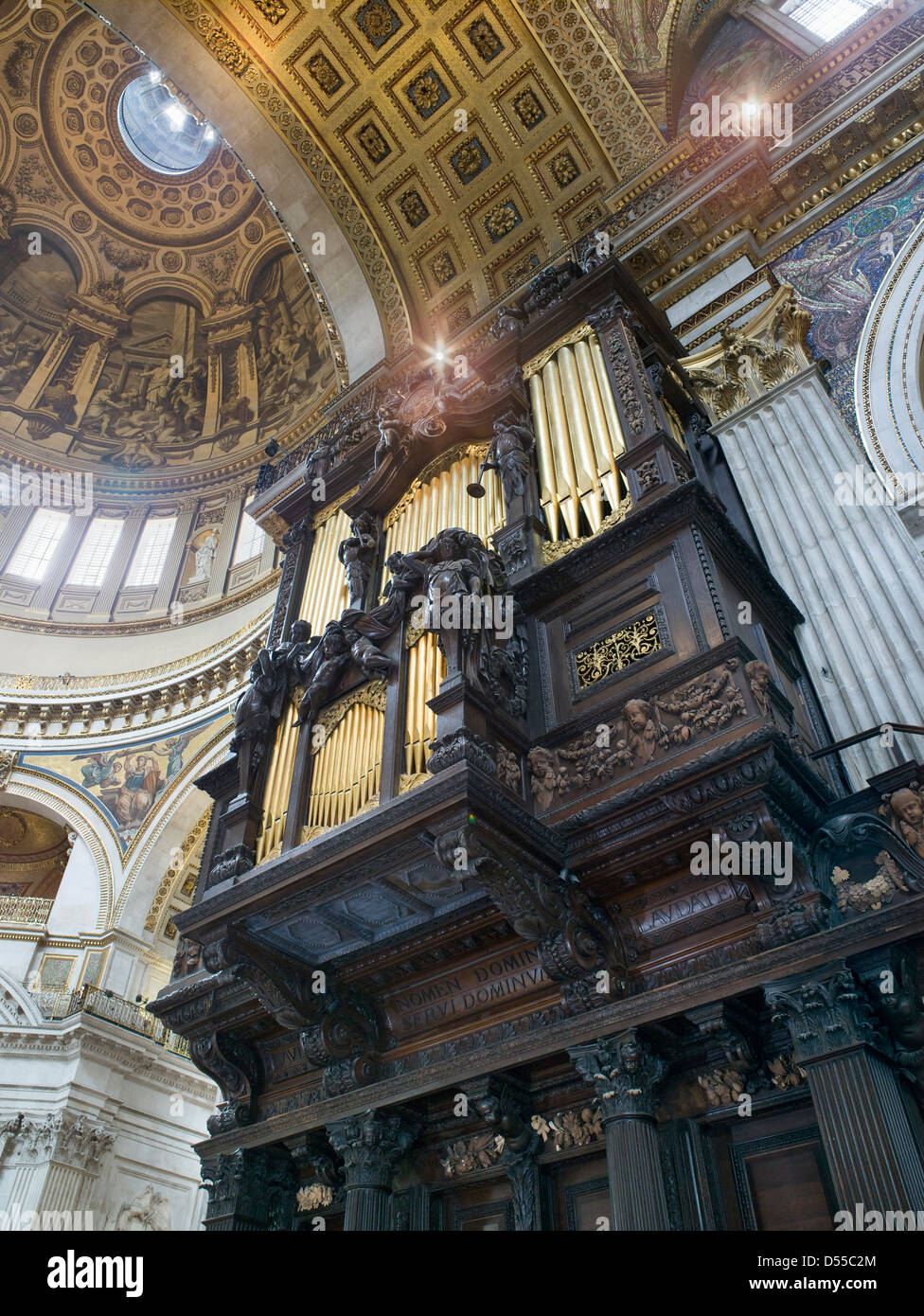 La Cathédrale St Paul d'orgue Banque D'Images