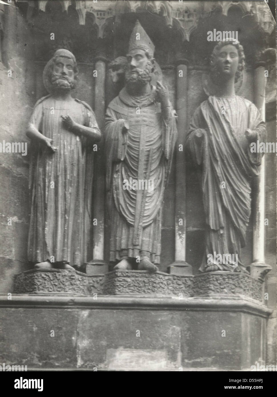 La Cathédrale Notre-Dame, Reims, France, 1903. Banque D'Images