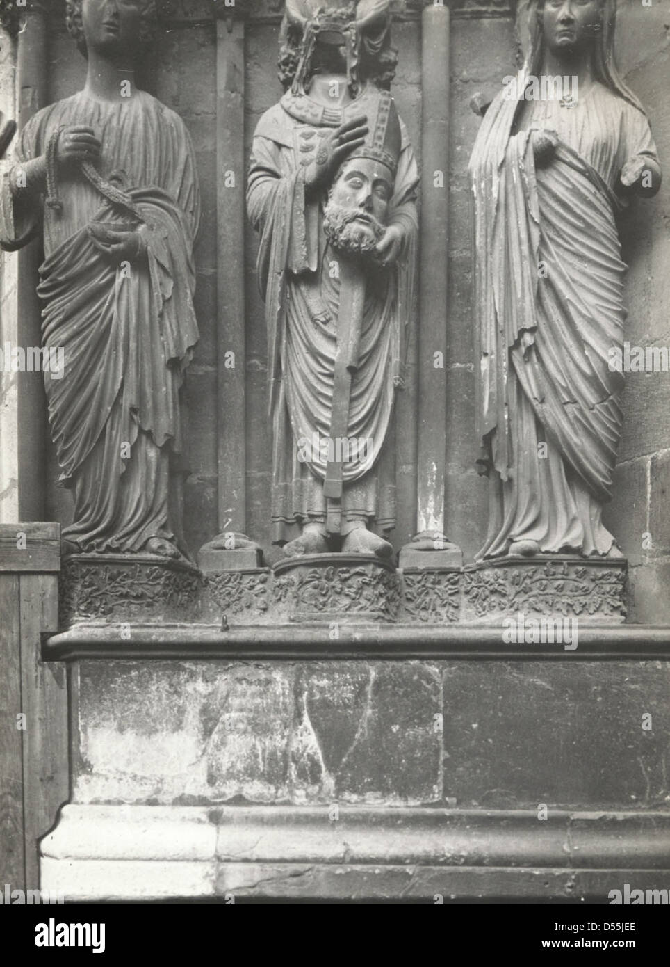La Cathédrale Notre-Dame, Reims, France, 1903. Banque D'Images