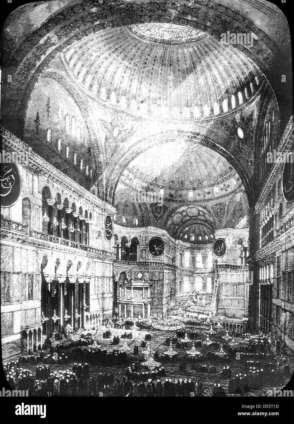 Sainte-sophie, Istanbul, Turquie, 1903. Banque D'Images
