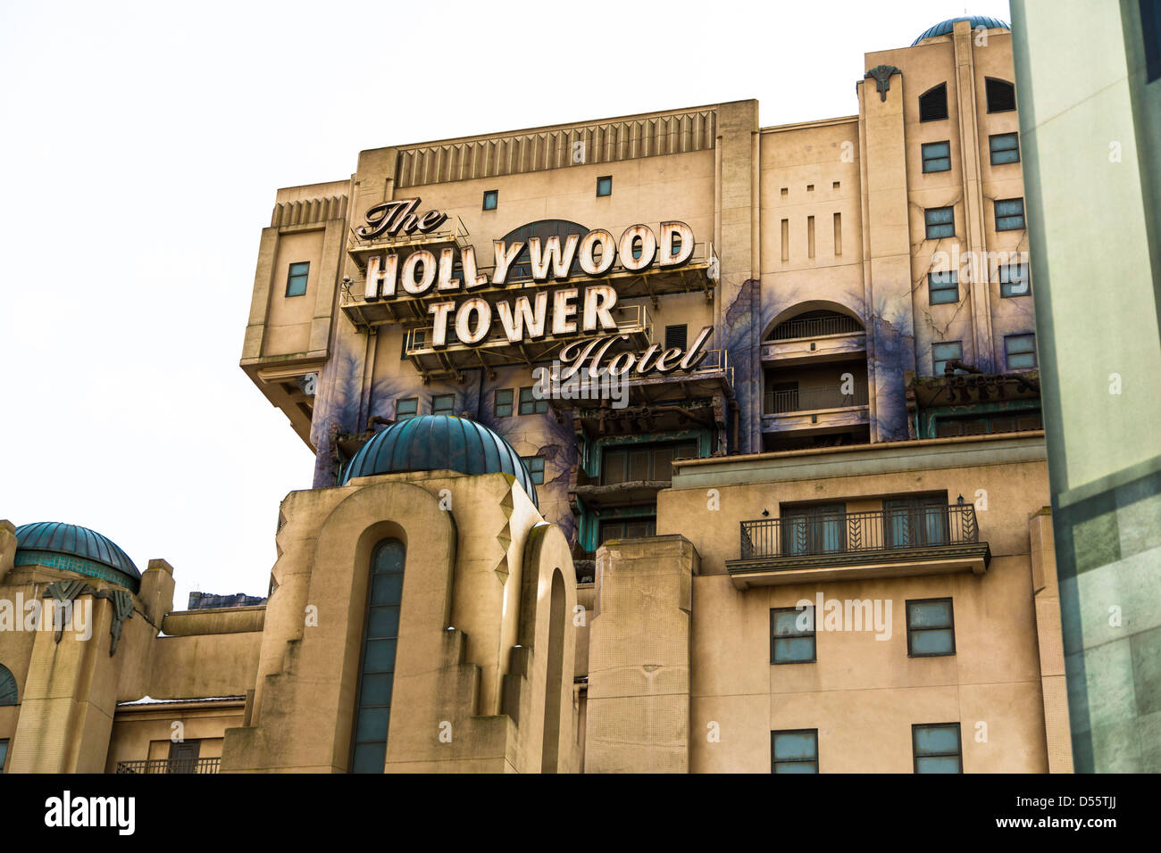 Tour de la terreur, Hollywood Tower Hotel, Disneyland Paris Banque D'Images