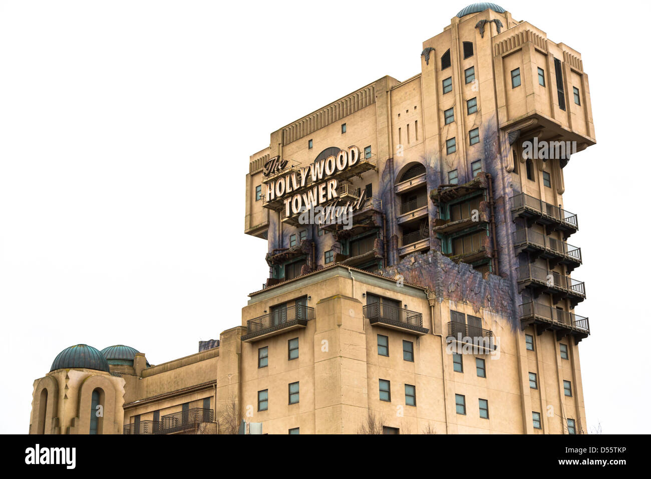 Tour de la terreur, Hollywood Tower Hotel, Disneyland Paris Banque D'Images