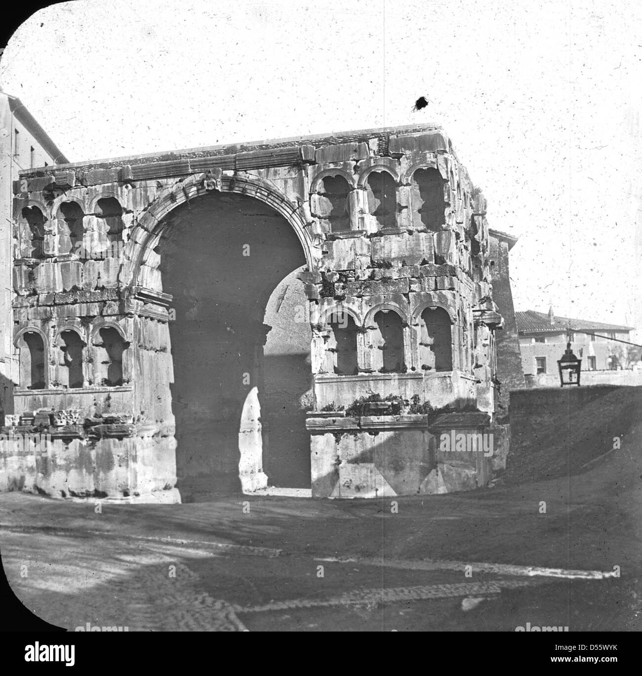 Rome - Arc de Janus Quadrifons. Banque D'Images