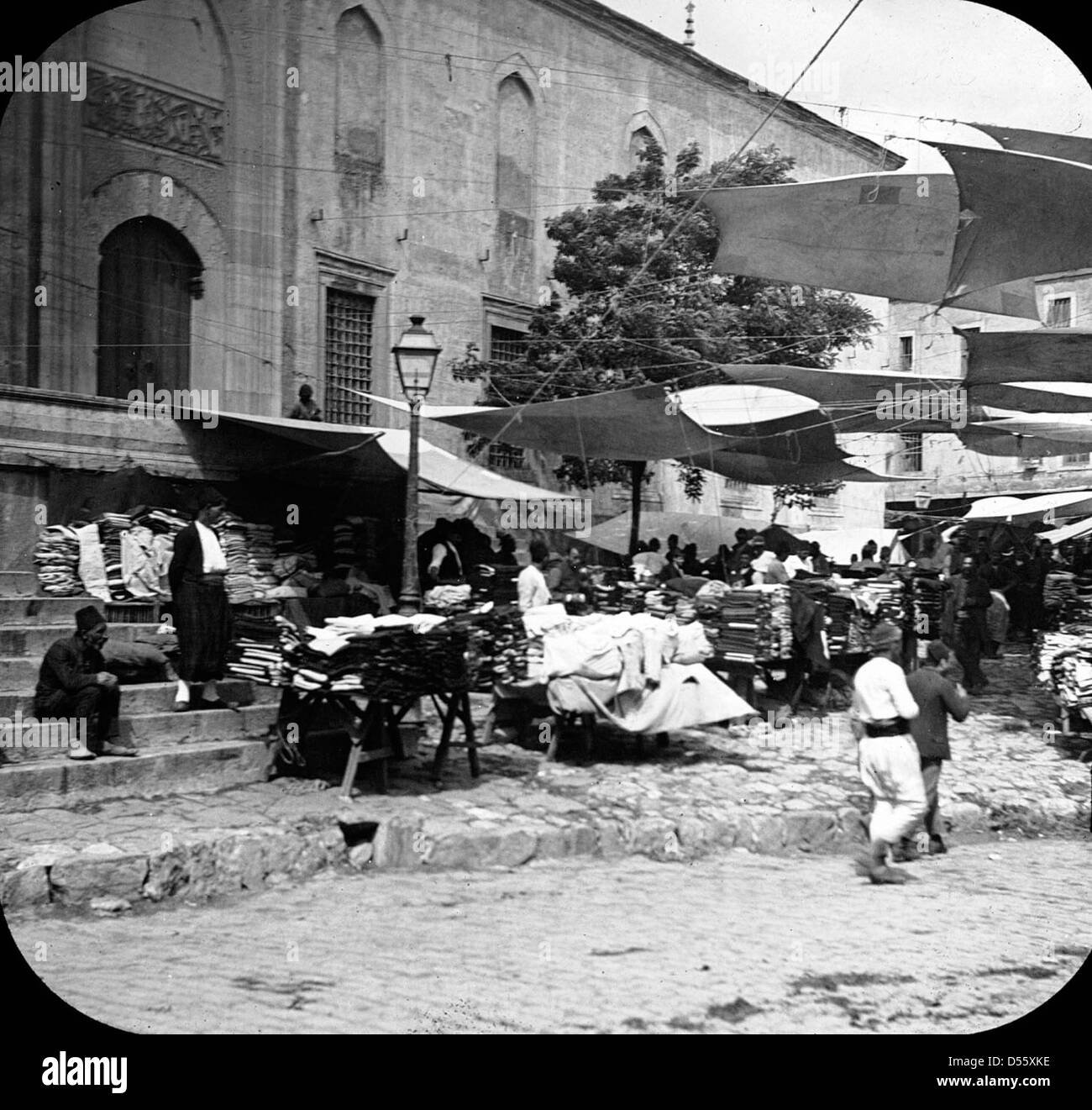 Scène de rue, Istanbul, Turquie, 1903. Banque D'Images