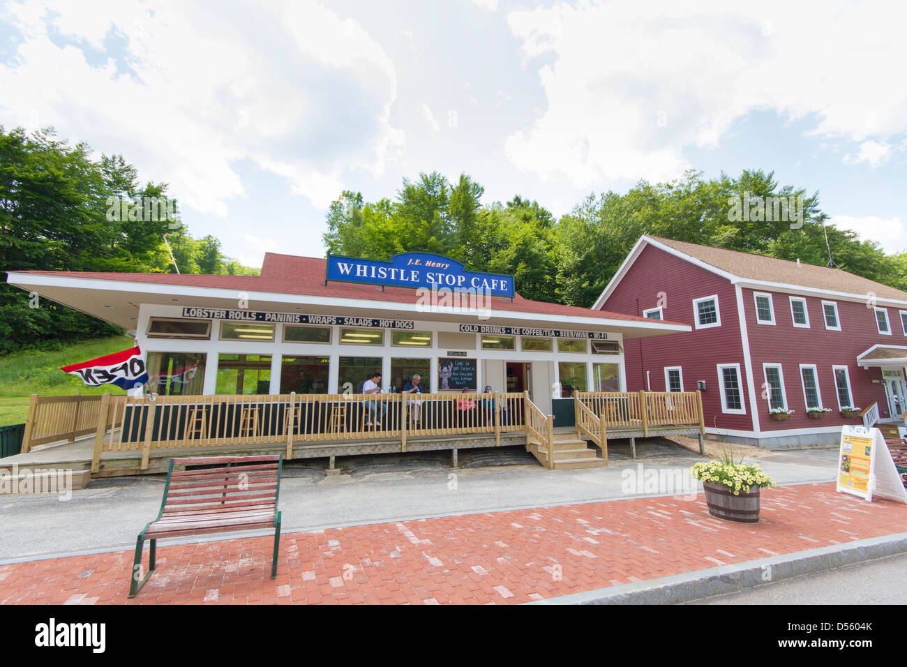 Café Whistle Stop à Loon Mountain Resort Banque D'Images