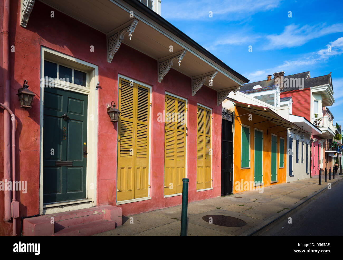 Bâtiment typique dans la zone Quartier Français de La Nouvelle-Orléans, Louisiane. Banque D'Images