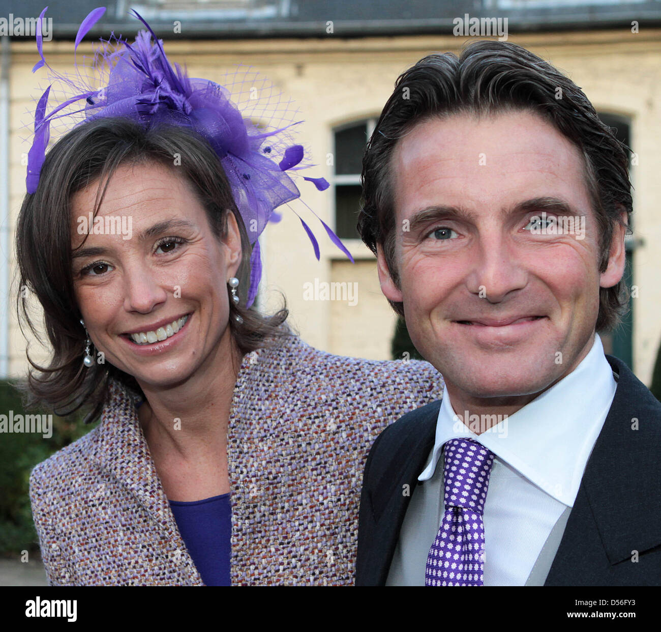 Prince des Pays-Bas et Marilene Prince Maurits assister au mariage à l'église d'Annemarie Gualthérie van WEEZEL et Prince Carlos de Bourbon Parme Abdij ter à la Cambre, (Abbaye) à Bruxelles, Belgique, 20 novembre 2010. Photo:Albert Nieboer Pays-bas OUT Banque D'Images