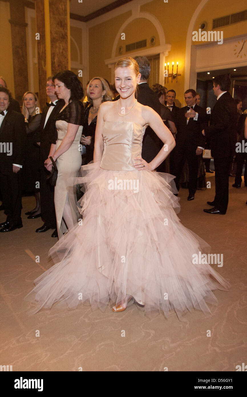 Rhea Harder à 63. Presseball Hamburger à l'Hôtel Kempinski Atlantik. Hambourg, Allemagne - 21.01.2012Marc/ Schultz-Coloun Banque D'Images