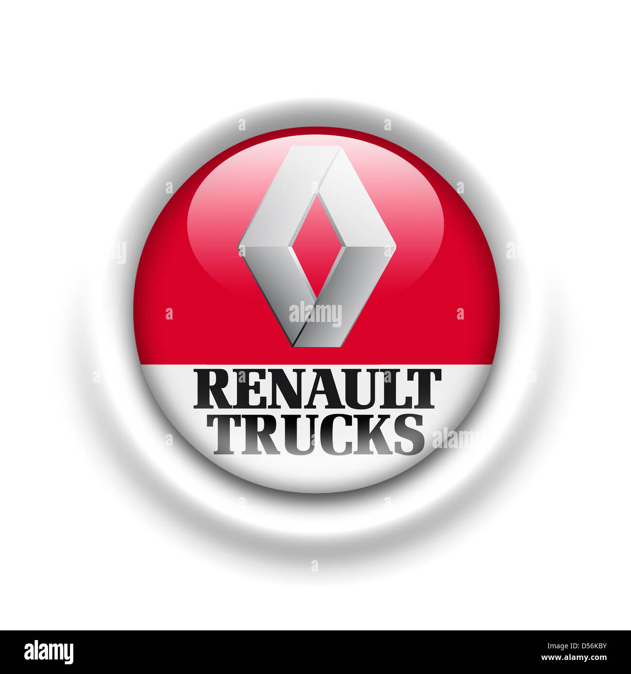 Logo Renault Trucks icône symbole d'un drapeau Banque D'Images