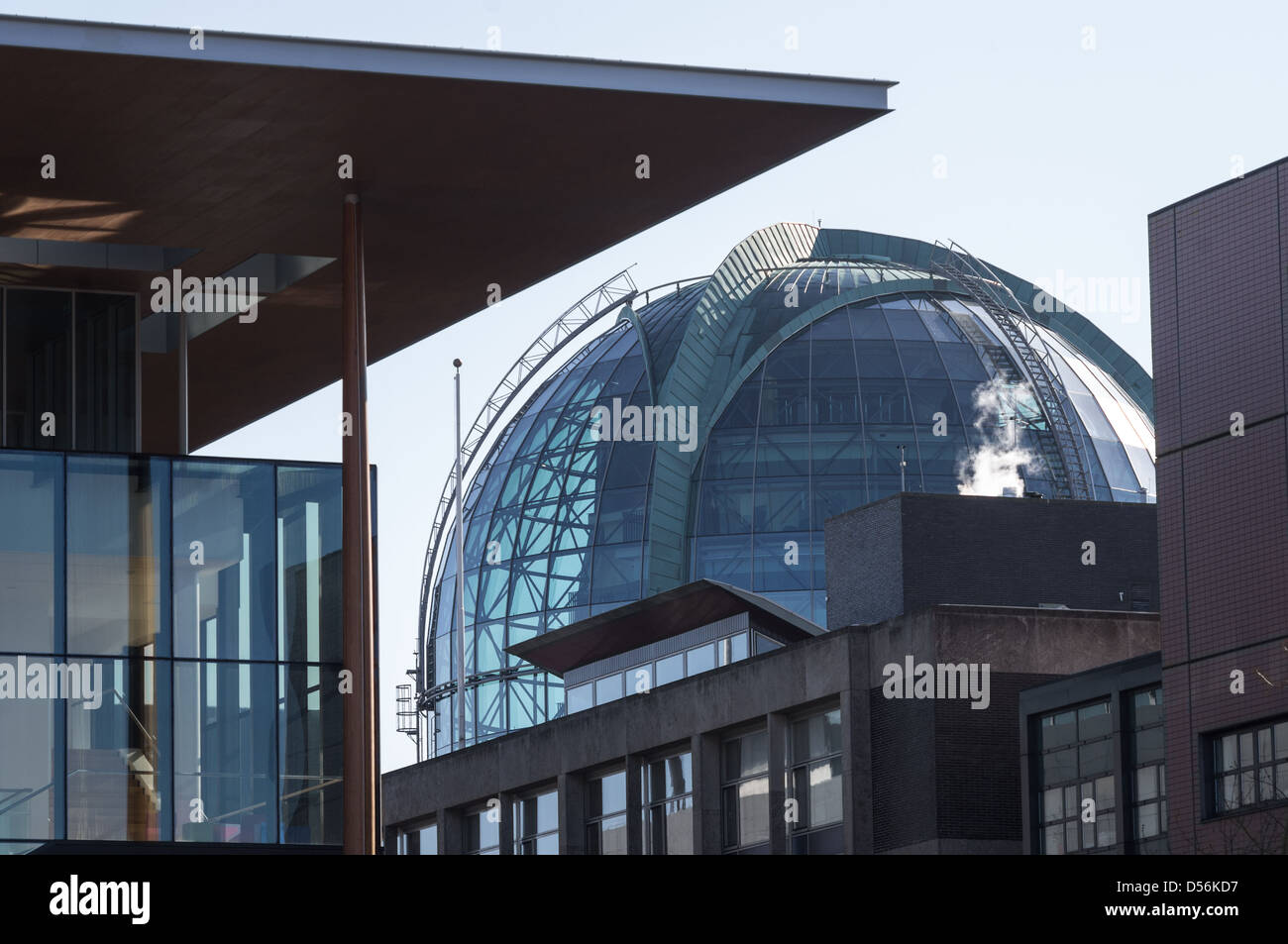 L'Fries Museum et de Wilhelmaplein, Leeuwarden, Pays-Bas Banque D'Images