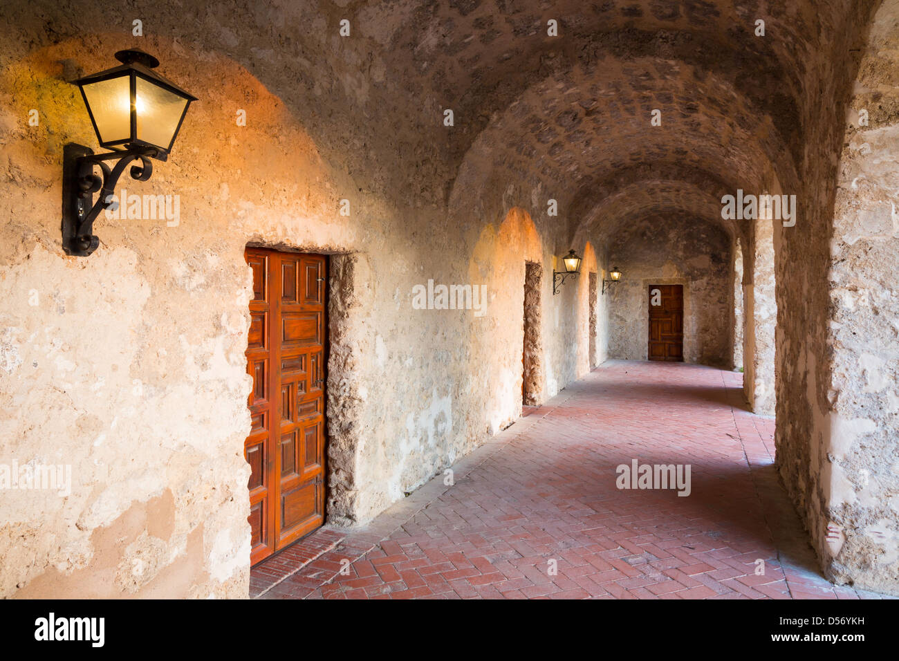 Mission Nuestra Señora de la Purísima Concepción de Acuña (également Mission Concepcion) à San Antonio, Texas Banque D'Images