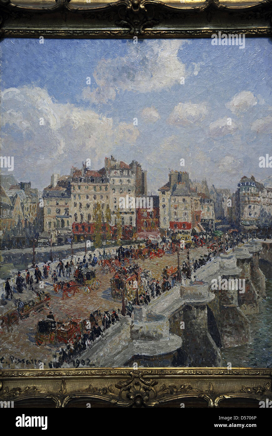 Camille Pissarro (1830-1903). Le peintre français. Le Pont-Neuf (1902). Musée des beaux-arts de Budapest. La Hongrie. Banque D'Images