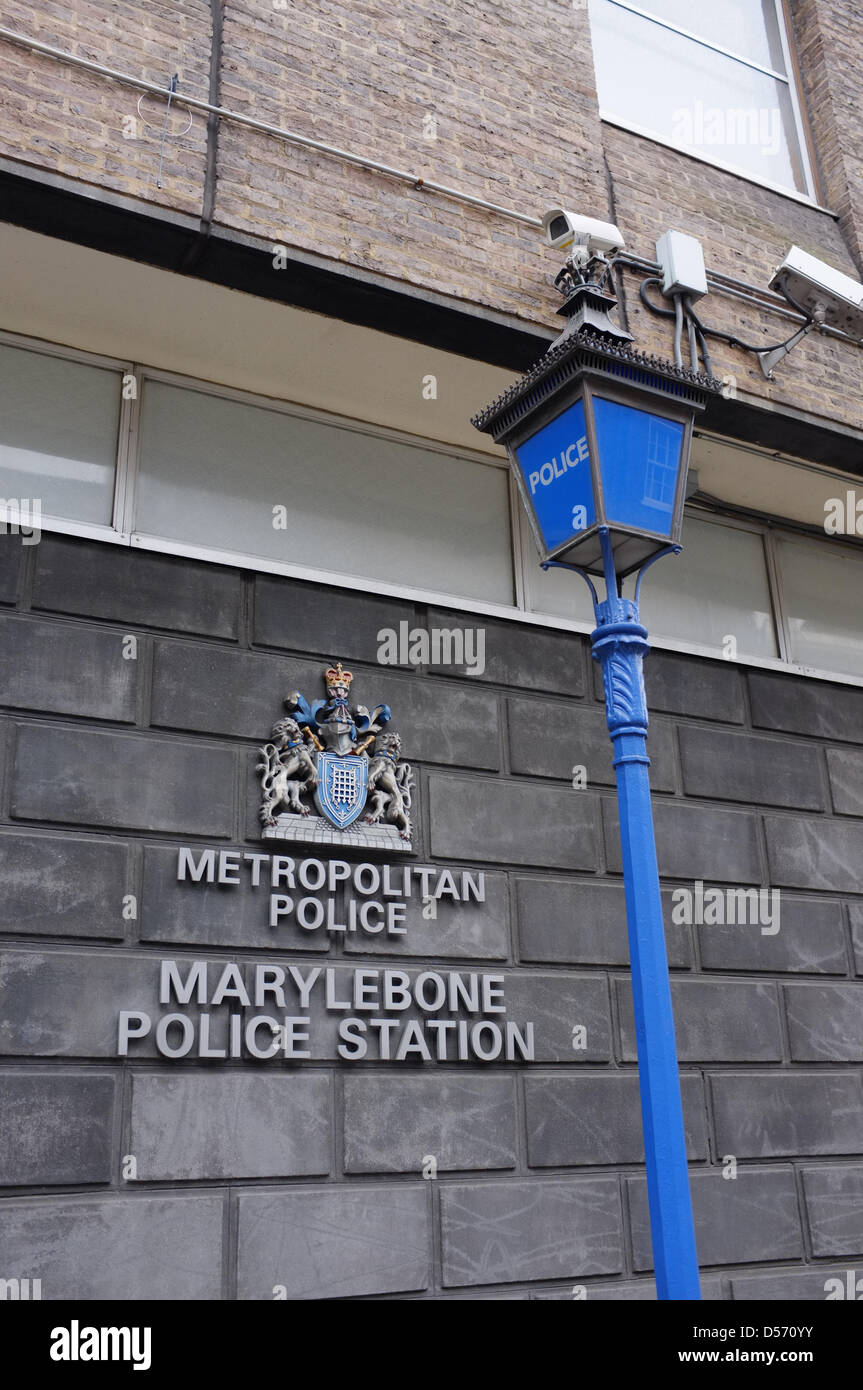 Marylebone Station de Police, 1-9 Seymour Street, London, W1H 7BA UK Banque D'Images