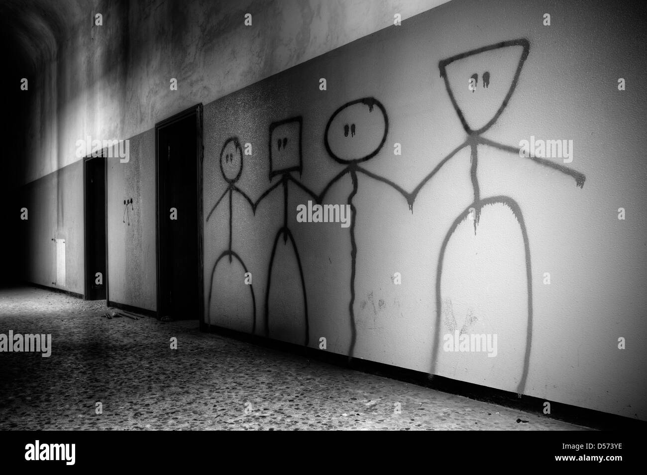 L'hôpital psychiatrique abandonné Photo Stock Alamy