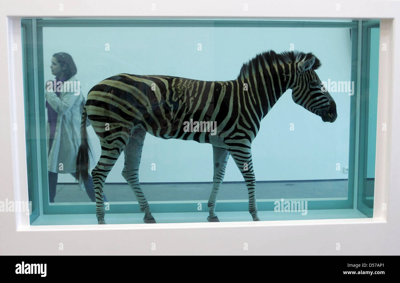 L'œuvre 'l'incroyable voyage" par l'artiste britannique Damien Hirst, représenté à la gigue de Vension Gallery de Berlin, Allemagne, 30 avril 2010. L'exposition 'Avez-vous jamais vraiment regardé le soleil ?" peut être visité à partir du 01 mai au 14 août 2010. Photo : Xamax Banque D'Images