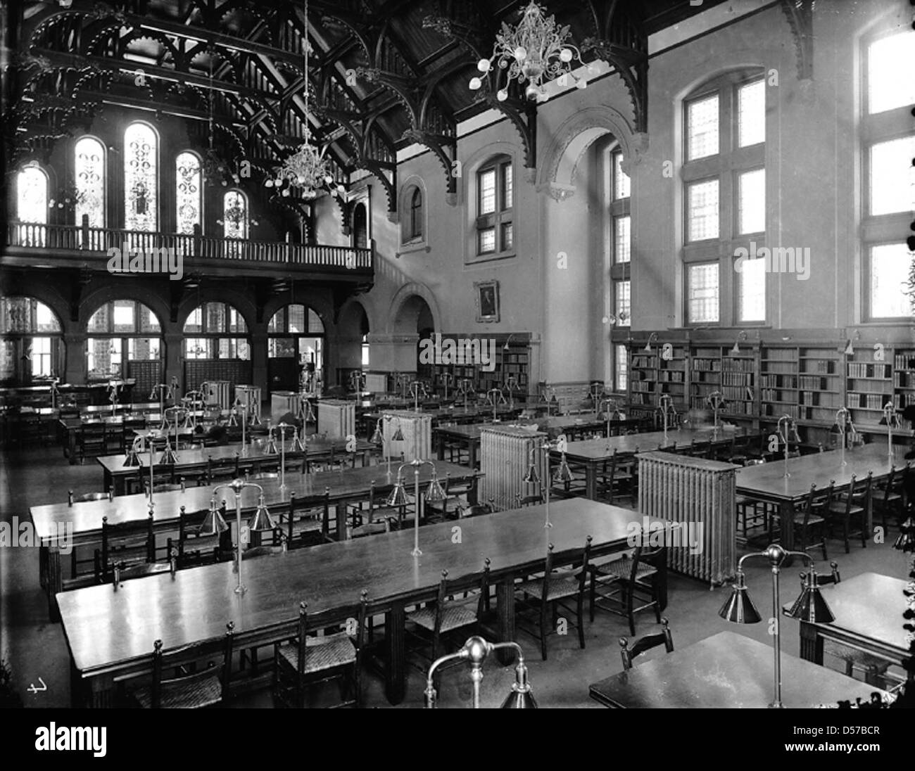 Peter l'intérieur de la bibliothèque Redpath, Université McGill, Montréal,  QC, 1893 Photo Stock - Alamy