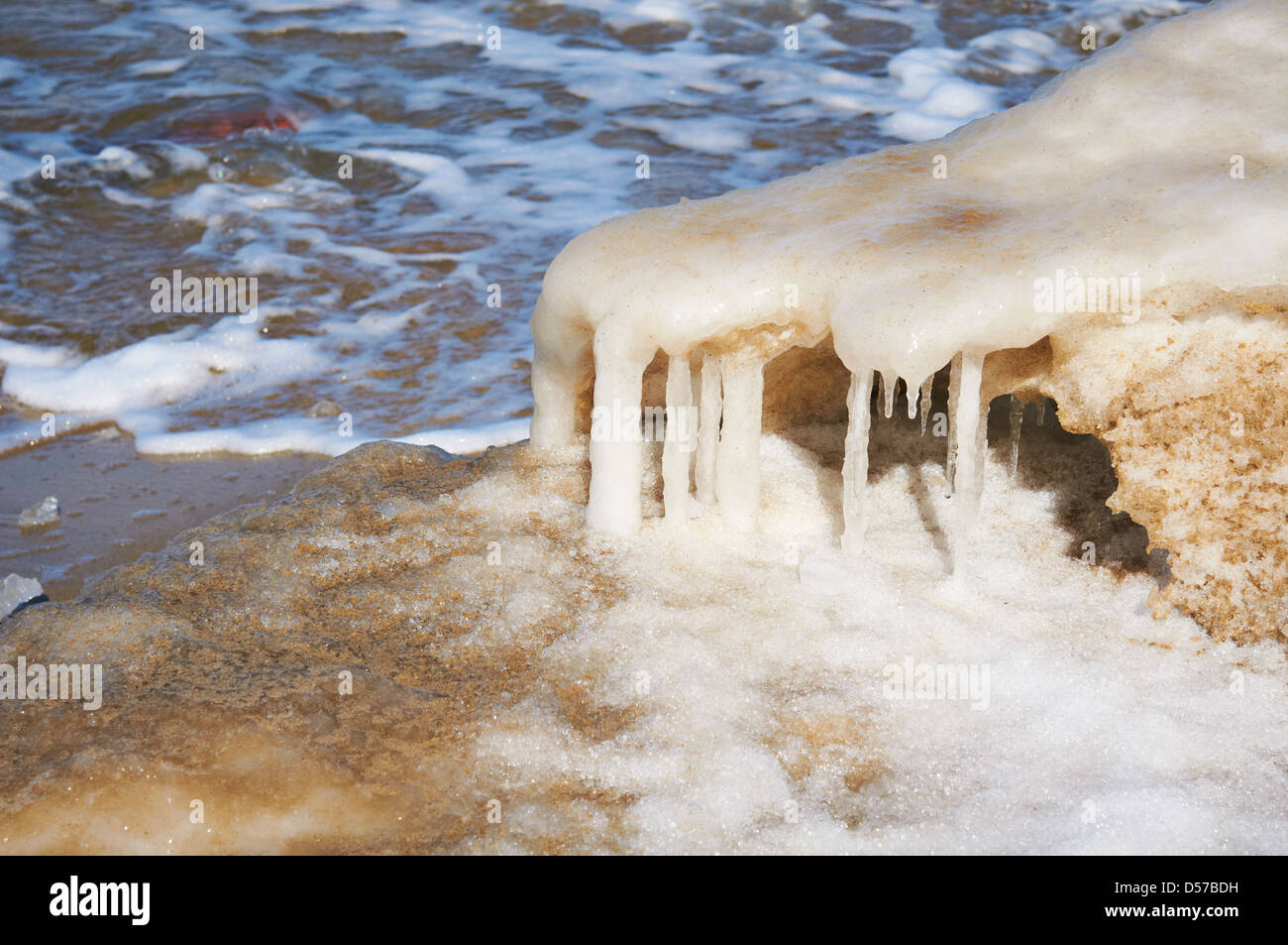 La fonte de la glace de mer au printemps Banque D'Images