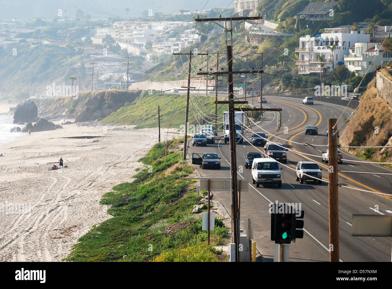 L'autoroute la Malibu en Californie Banque D'Images