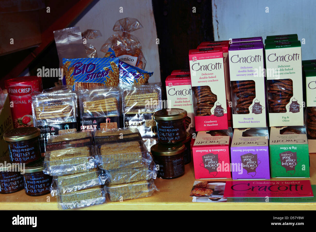 À l'intérieur de l'éthique et naturel,magasin de produits d'origine locale appelée 'éléphants divertissant',à Church Stretton, Shropshire. Banque D'Images