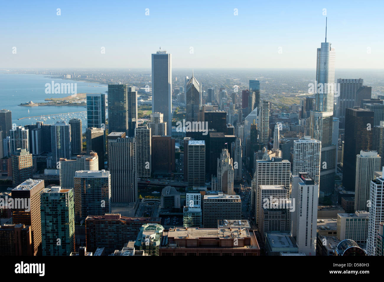 SKYLINE BOUCLE CENTRE-VILLE DE CHICAGO ILLINOIS USA Banque D'Images