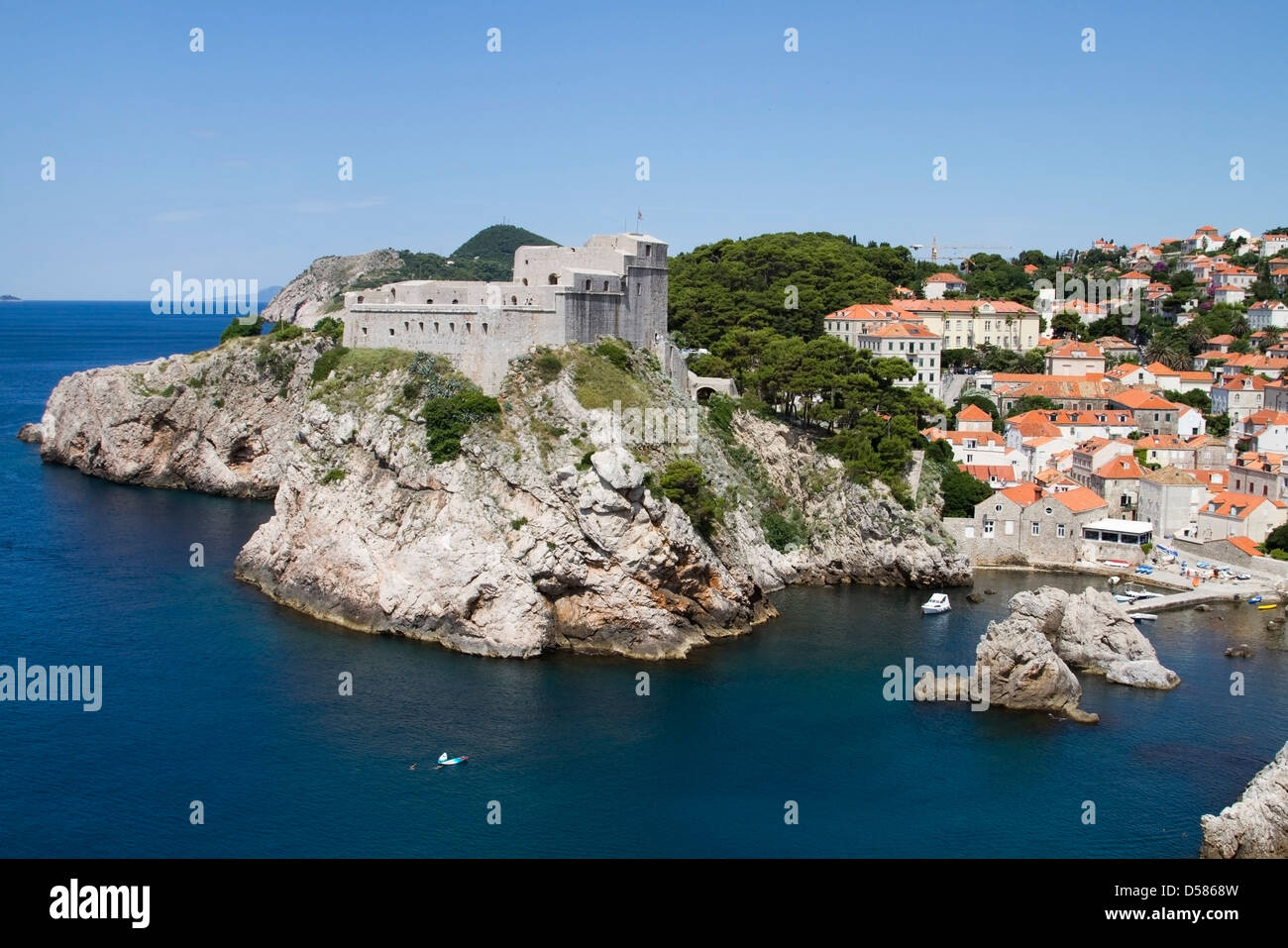 Forteresse du Saint-Laurent près de la vieille ville de Dubrovnik, Croatie Banque D'Images