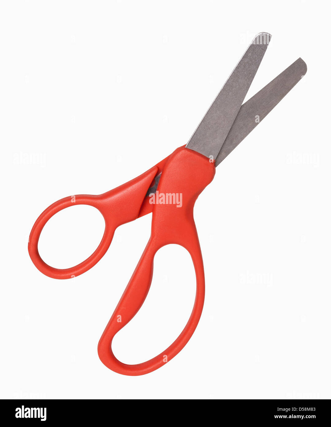 La sécurité des enfants rouge Ciseaux, comprend clipping path Banque D'Images