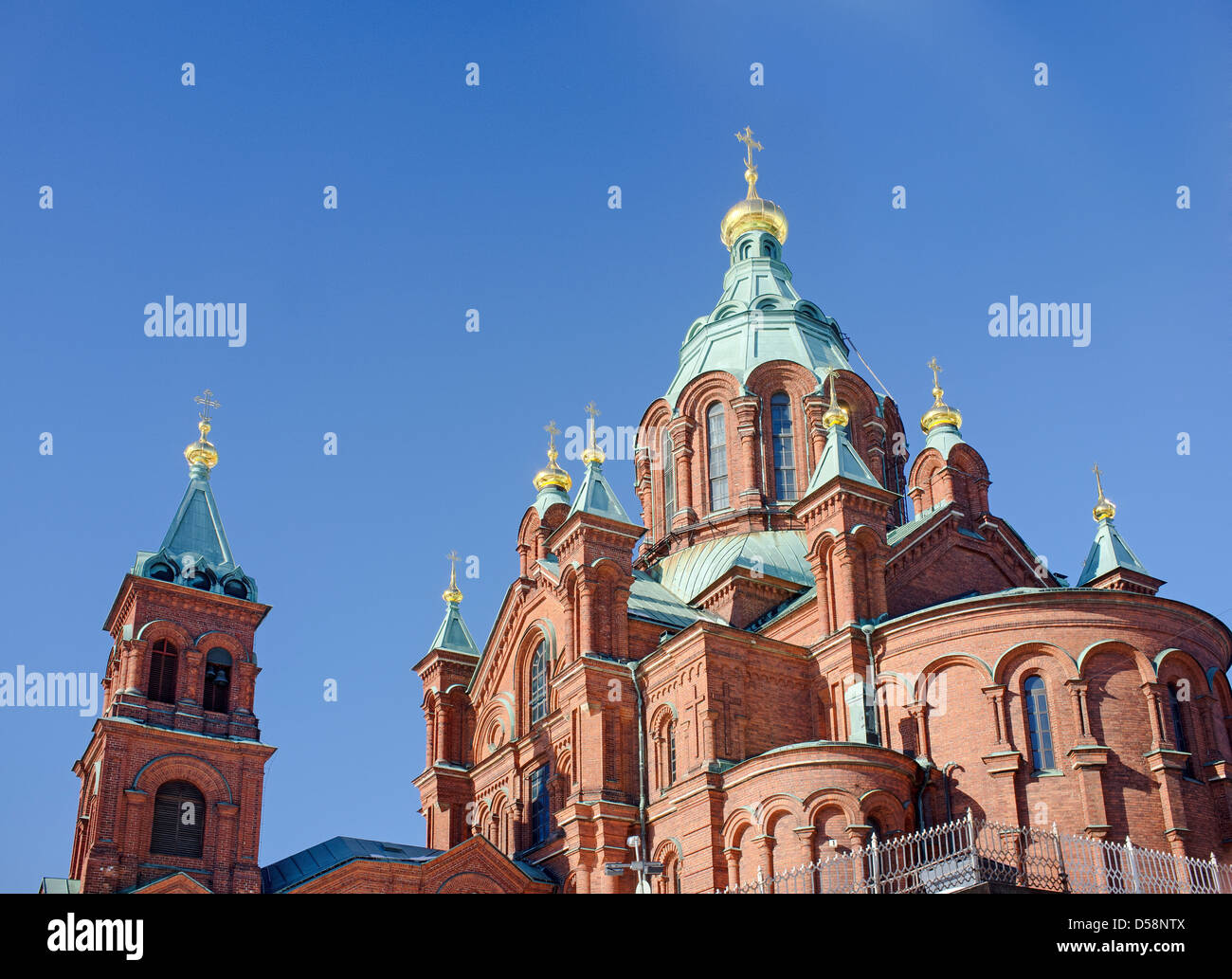 La cathédrale Uspenski est une cathédrale orthodoxe de l'est à Helsinki, en Finlande. Banque D'Images