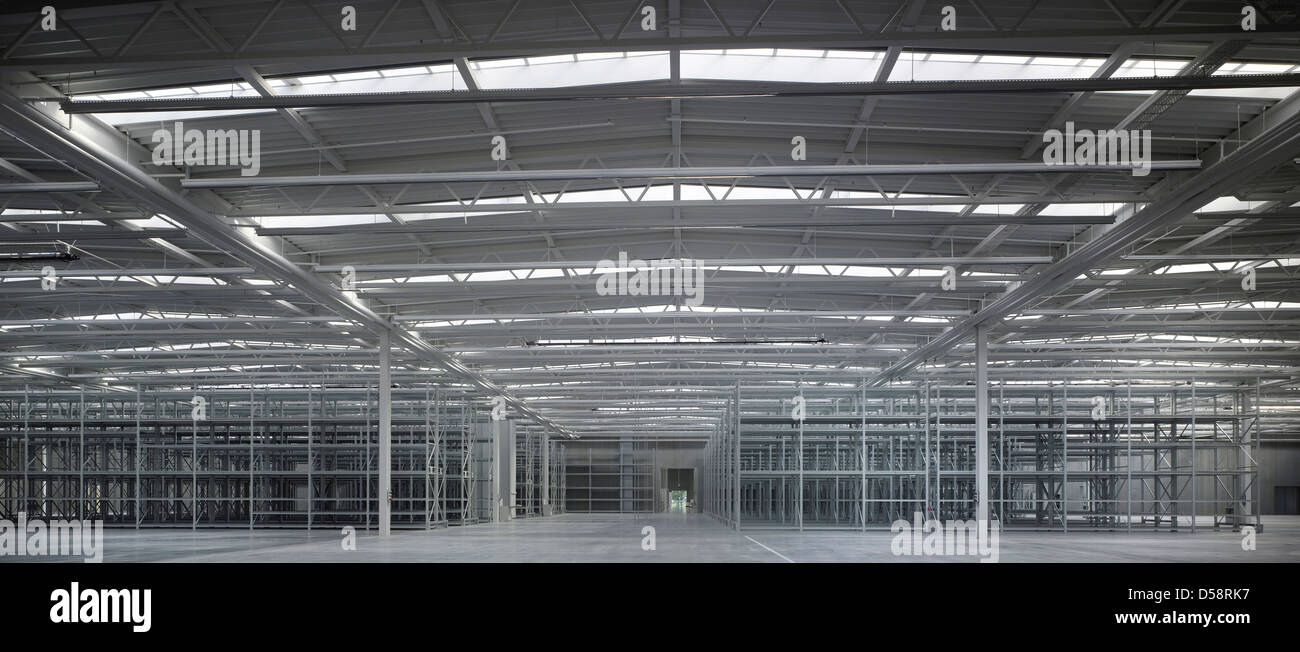 Bâtiment logistique chez Vitra, Weil am Rhein, Allemagne. Architecte : Sanaa, 2012. Banque D'Images