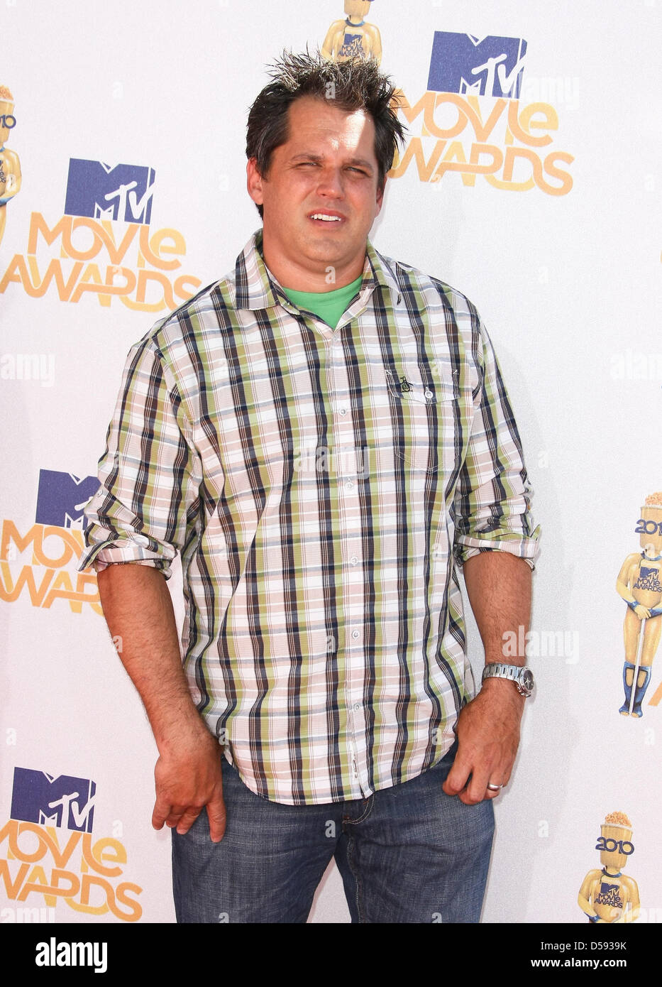 Réalisateur Jeff Tremaine arrive pour les MTV Movie Awards 2010 au Gibson Amphitheatre à Universal Studies à Universal City, Californie, USA, 06 juin 2010. Les films sont présentés par les producteurs et les dirigeants de MTV et les gagnants sont choisis en ligne par le grand public. Photo : Hubert Boesl Banque D'Images