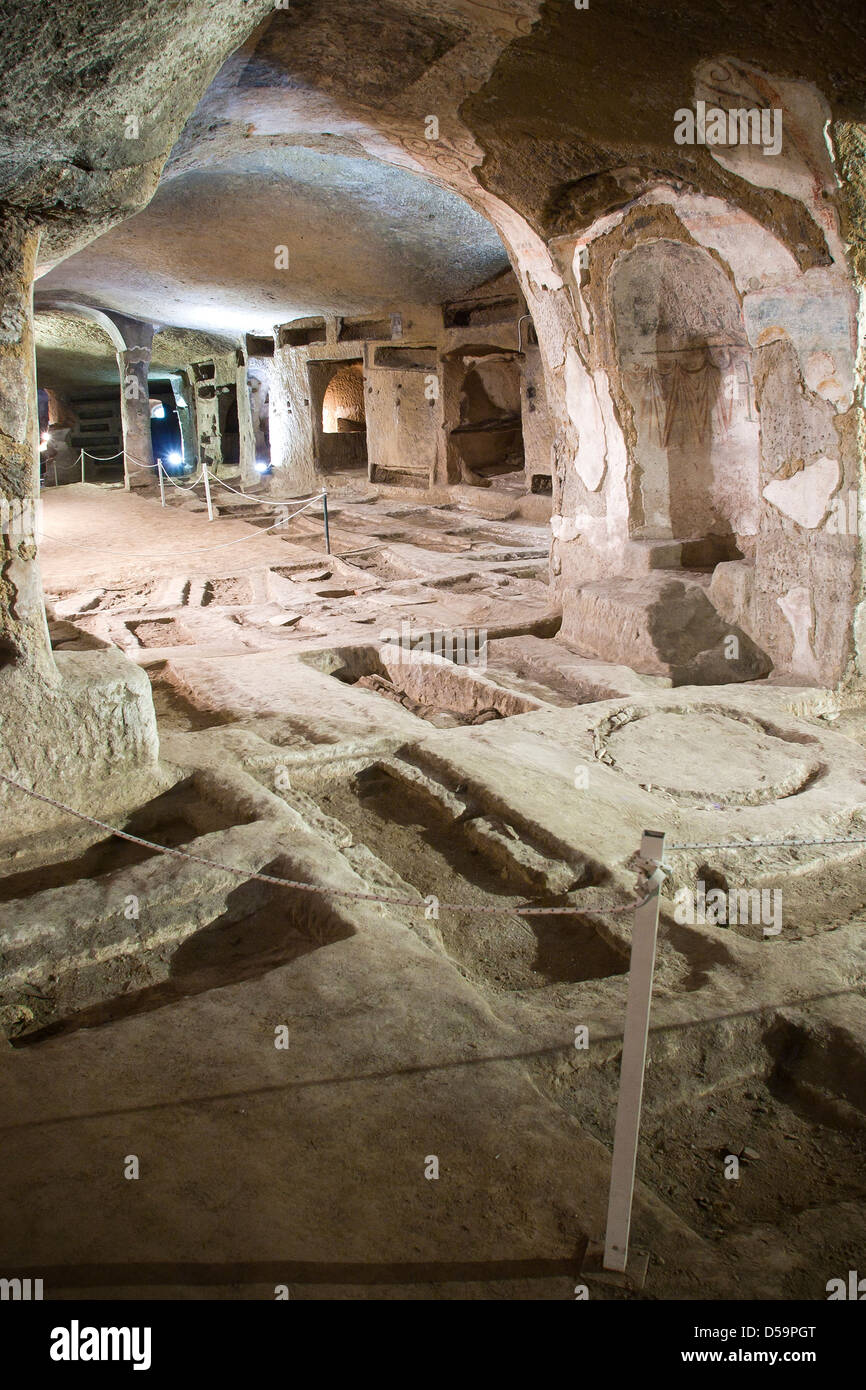 Catacombes San Gennaro Naples Banque D'Images