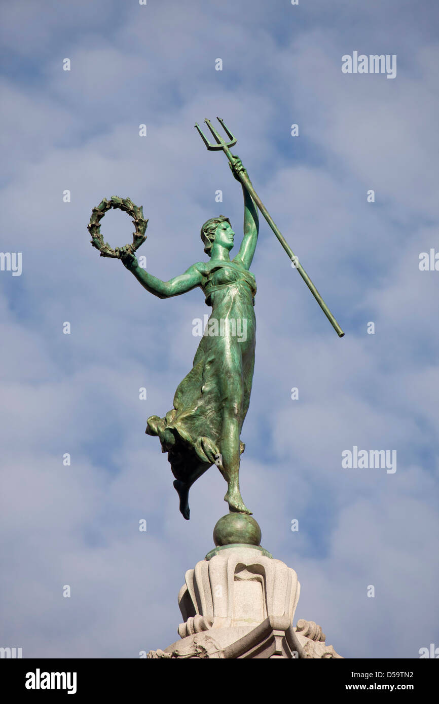 Staue de la Dewey Monument sur Union Square, San Francisco, Californie, États-Unis d'Amérique, USA Banque D'Images