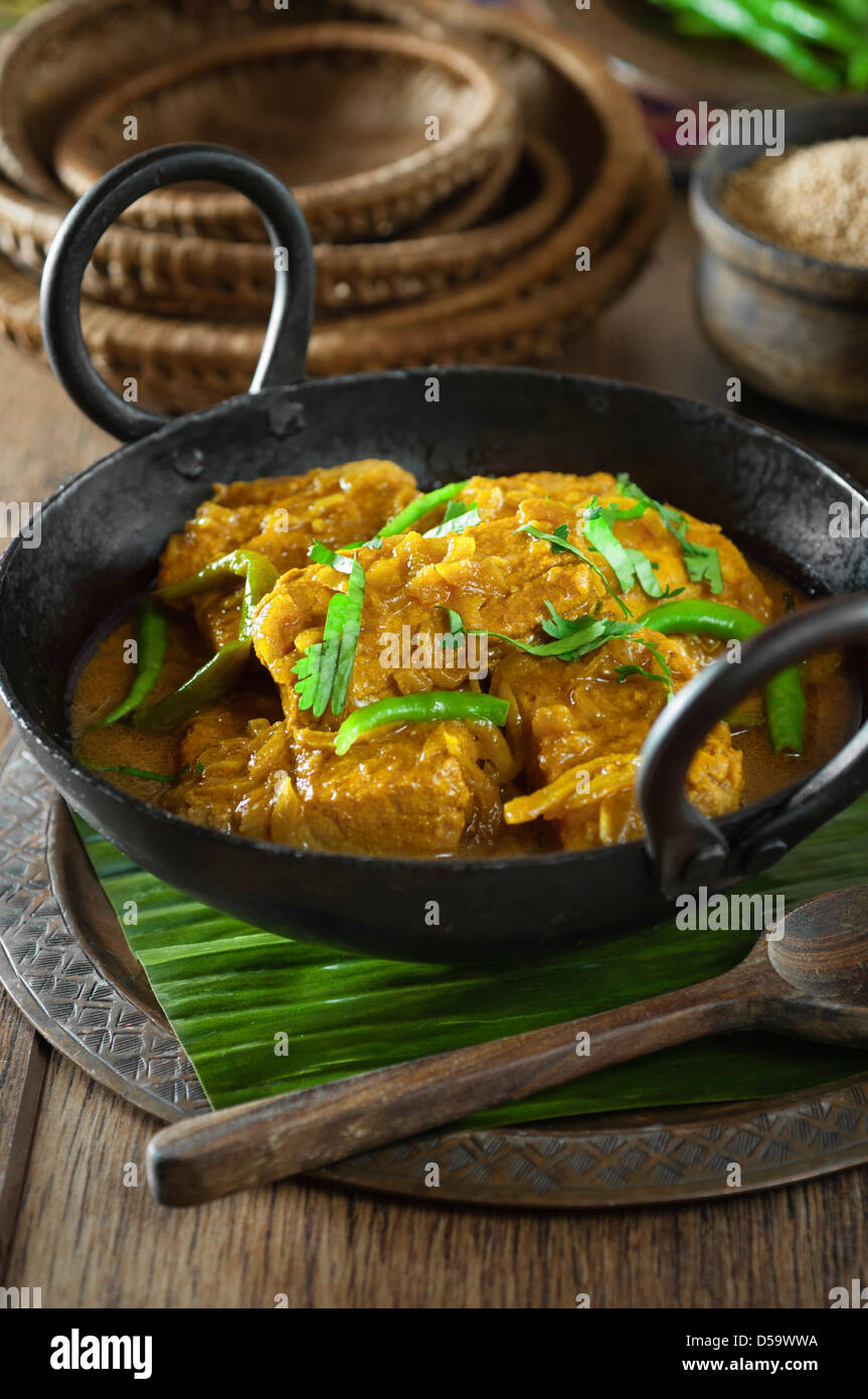 Curry de Poisson Bengali India Food Banque D'Images