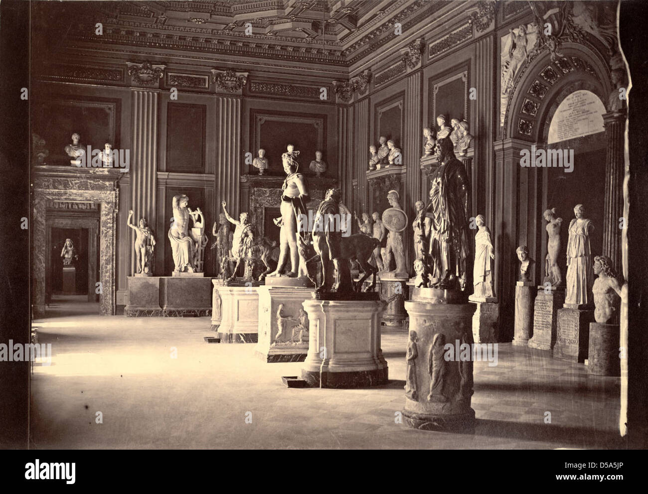 L'intérieur, le Palazzo Nuovo, Museo Capitolino Banque D'Images