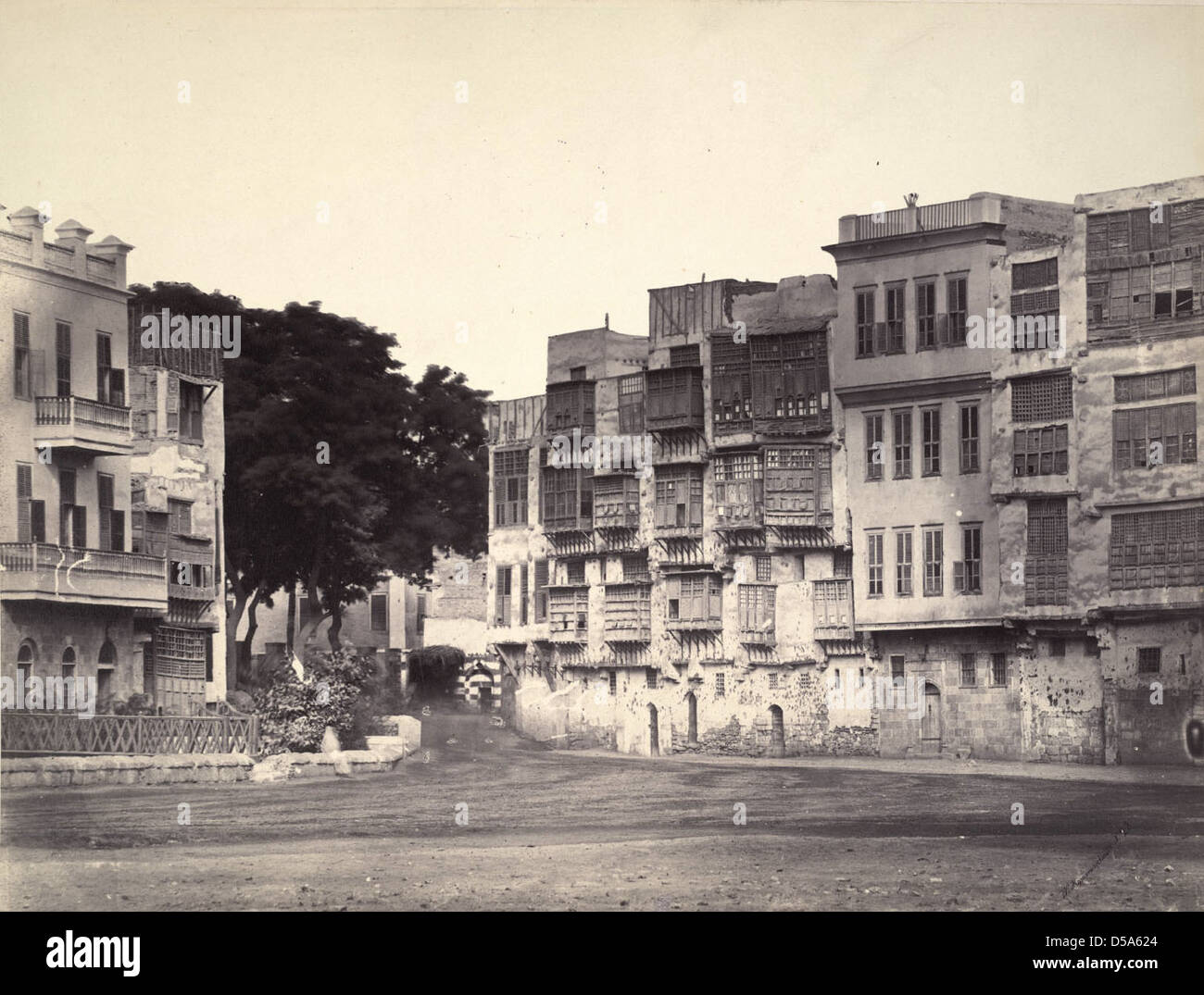 Caire copte, Maisons Banque D'Images