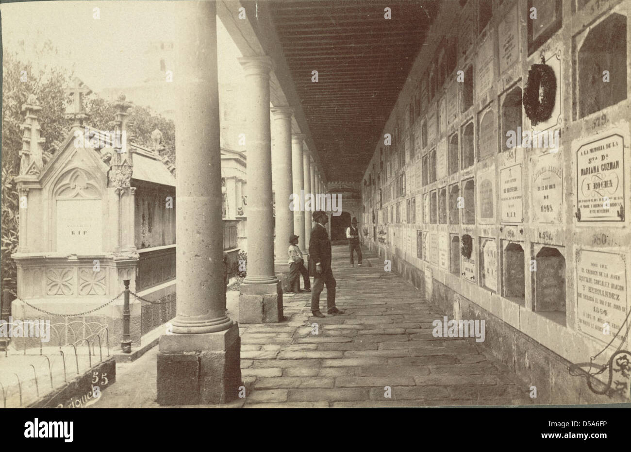 La ville de Mexico, cimetière de San Fernando Banque D'Images