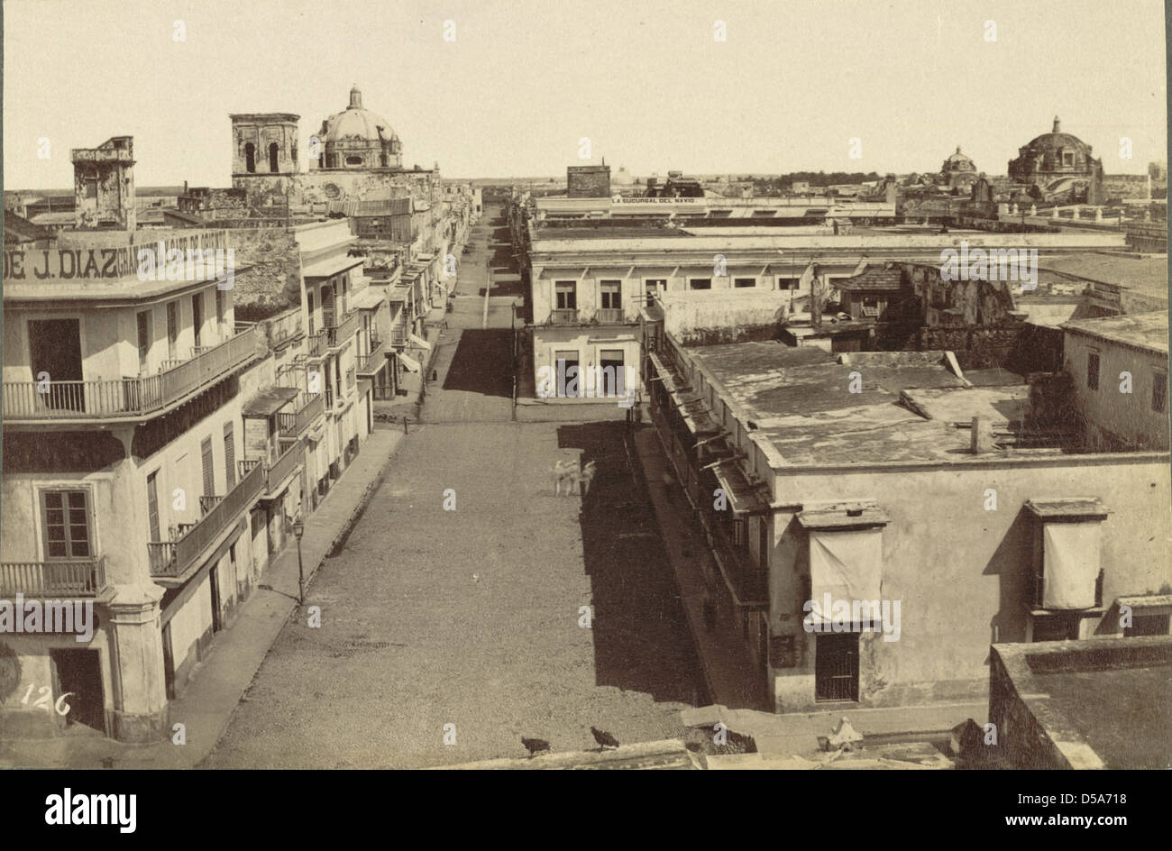 Scène de rue, Veracruz Banque D'Images