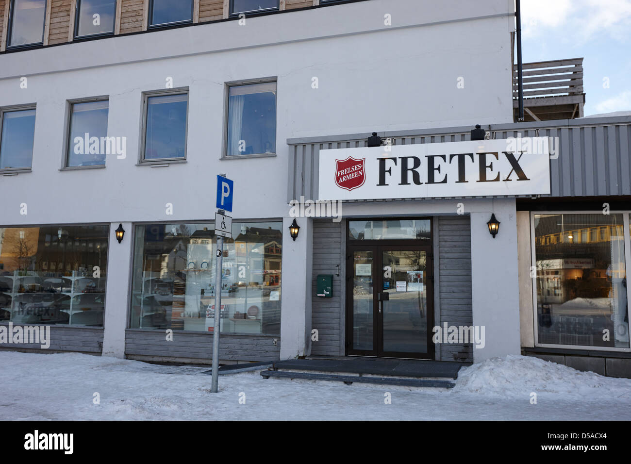 L'Armée du salut norvégien shop social enterprise fretex kirkenes Norvège finnmark europe Banque D'Images